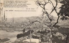 CPA Rouen Panorama taken of the Dimension Sainte Catherine
