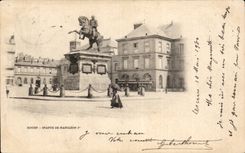 CPA Rouen Statue of Napoleon 1st