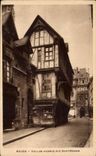 CPA Rouen Old women houses street Saint Romain