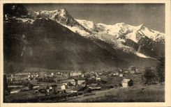 CPA View of Chamonix and the Mount Blanc