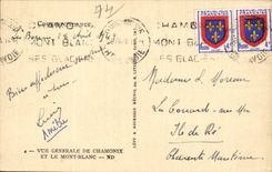 CPA View of Chamonix and the Mount Blanc