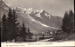 CPA Chamonix et le mont Blanc