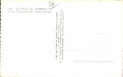 CPA With the country of Mont Blanc Savoyard Country cottage of the high mountain pastures