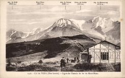 CPA Collar of Voza railway line of Mont Blanc