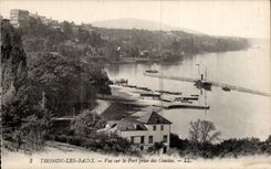 CPA Thonon les Bains Seen on the port taken of the Concise one