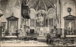 CPA Thonon les Bains Interior of the church