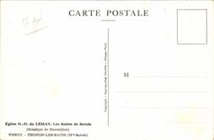 CPSM Church Nd of the leman saints of Mosaic Savoy of Maumejean Vongy Thonon les Bains