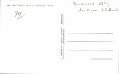 CPSM Sallanches et la vallee de l'Arche