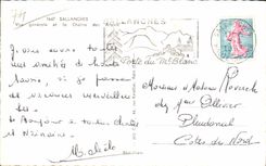 CPSM Sallanches Vue generale et la chaine des Aravis