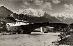 CPSM Environs de Sallanches Le pont de Saint Martin sur Arve