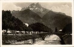 CPA Sallanches et les aiguilles de Varens