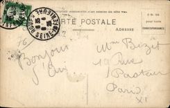 CPA Rouen Places from the old Memorial market of Jeanne of arc and commemorative plate marking the site or rose its B