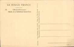 CPA Orleans Apse of the cathedral Sainte Cross