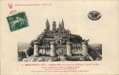 CPA Montlhery Chaetau strong reconstitutes by Rodiggiero painter in 1897