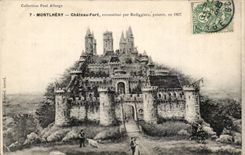 CPA Montlhery strong Castle reconstitutes by Rodiggiero painter in 1897
