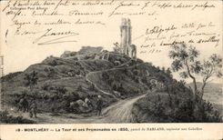 CPA Montlhery the tower and its walks in 1850 by Harland