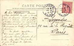 CPA Montlhery la torre y sus caminatas en 1850 de Harland