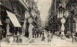 Norman Thousand-year-old CPA Decoration of the street of the Carmelite friars