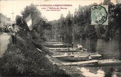 CPA La Varenne Chennevieres Bords de la Marne Vue artistique