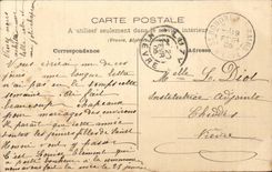 Los les Bains del santo de CPA honran el cafe y el chalet con el arroyo