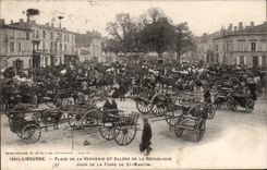 CPA Libourne coloca la vidrieria y los callejones del dia de la republica de la feria de San Martin