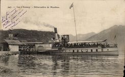 CPA Lake Annecy Unloading dock of Menthon