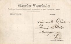 CPA In Berry lugny Champagne Apse of the church and place