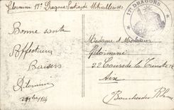 CPA War 1914 Albert the factories Robert Schneider after the passage of German