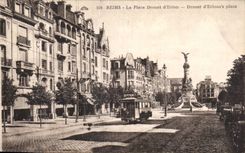 CPA Rheims the place Drouet d' Erion