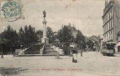 CPA Besancon Chaprais the fountain Flora
