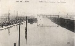 CPA Crue of the Seine Paris Parks of Austerlitz Overall picture
