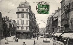Le Havre calle de Paris coloca la tranvia - CPA