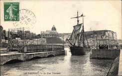 Treport - el puente rotatorio - CPA