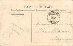 Treport - vuelta de la caminata en el mar - CPA