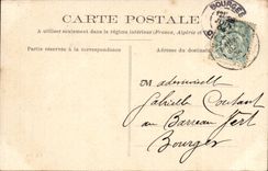 Bourges - chica joven de los alrededores de Bourges - folklore - trajes - CPA