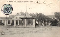 Bourges - the Terminus of the trams at the Station - CPA