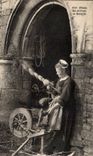 Folklore - Costumes - Ropemaking machine of the surroundings of Gourin - CPA
