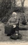 Folklore - Costumes - Sarthe-native Old woman CPA