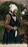Folklore - Costumes - Manners and Breton Types Peasant of Comfort CPA