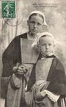 Folklore - Costumes - Girls of Pontivy - Details of the Caps of Brittany - CPA