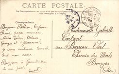 CPA Camp of Avor service Road Militaria