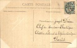 CPA Rheims Places Royale Le market at the flowers Grand Coffee of Customs TOP