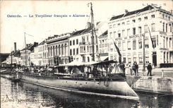 CPA Ostende Le French destroyer Alarms