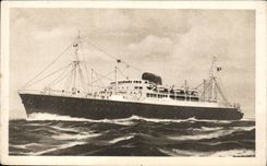 CPA Steamer Ferdinand de Lessepts Pierre Parcelled out Bourdonnais Jean Laborde