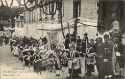 CPA Guerande Celebrates God 1908 the group of the children