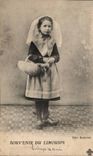 CPA Folklore Costume Souvenir of the Limousin Limoges