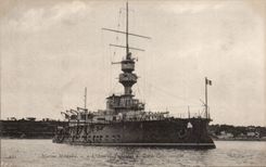 CPA Navy the admiral de Trehouart Garde dimension armours