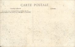 Raw CPA Paris of the Seine Flood of January 1910 Morland Bridge