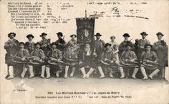 CPA illustrated songs of Jean Branch the Masters bell ringers of Bourges in Berry