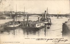 CPA Nantes the Loire with the Haudaudine bridge